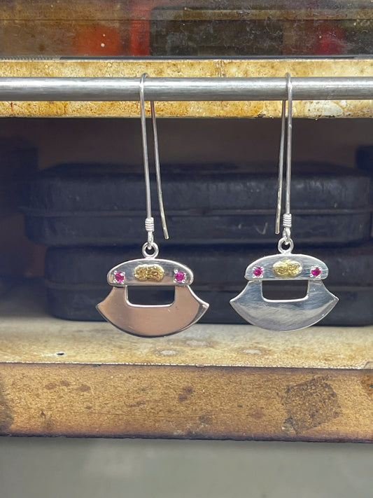 Ulu Knife Dangle Earrings 1
