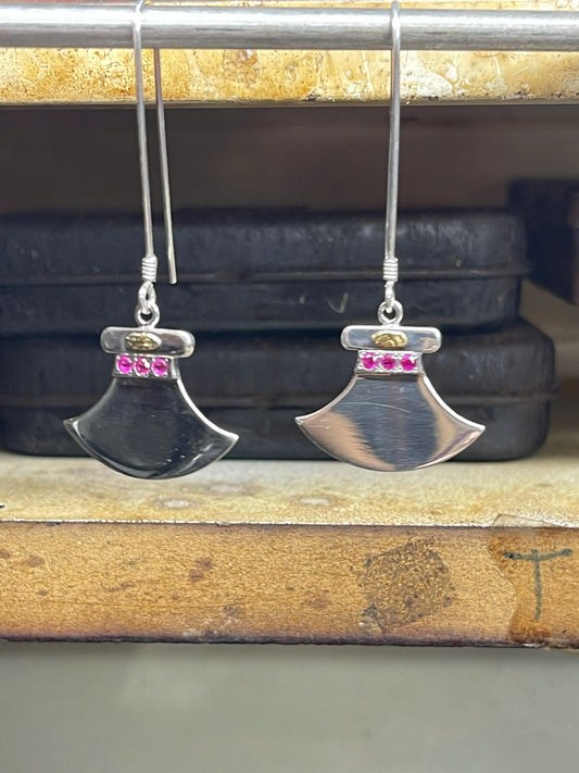 Ulu Knife Dangle Earrings 2