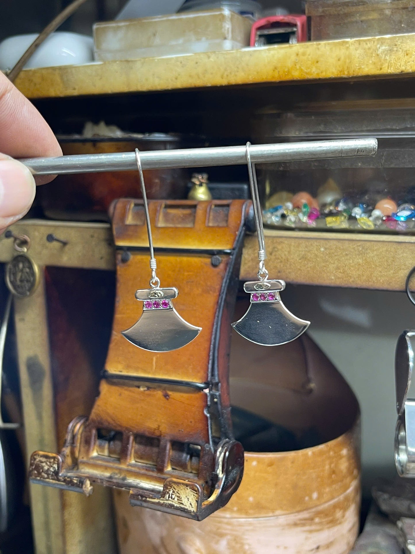 Ulu Knife Dangle Earrings 2